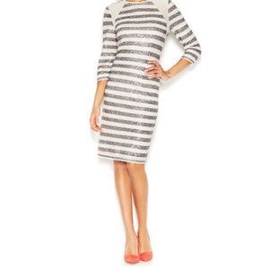Rachel Roy Striped Sequin Dress
